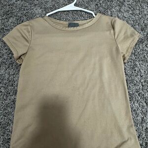 Tan short sleeve top